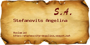 Stefanovits Angelina névjegykártya